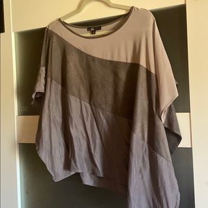 Suede silky top